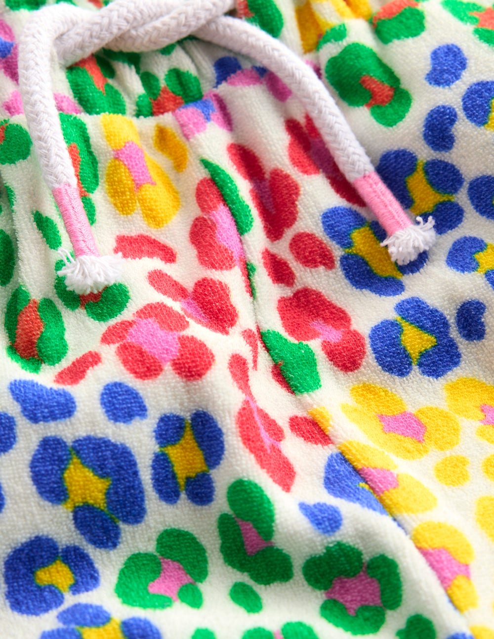 Boden Towelling Pants - Multi Rainbow Leopard
