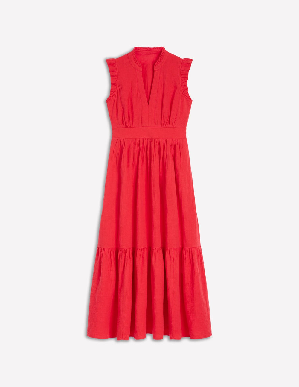 Boden Wren Double Cloth Midi Dress - Strawberry Tart Red