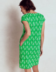 Boden Leah Jersey T-shirt Dress - Rich Emerald, Tennis