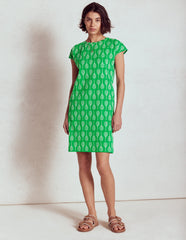 Boden Leah Jersey T-shirt Dress - Rich Emerald, Tennis