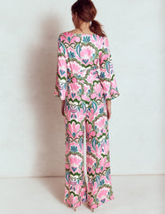 Boden Kimono Sleeve Jumpsuit - Meadowsweet Pink, Freesia