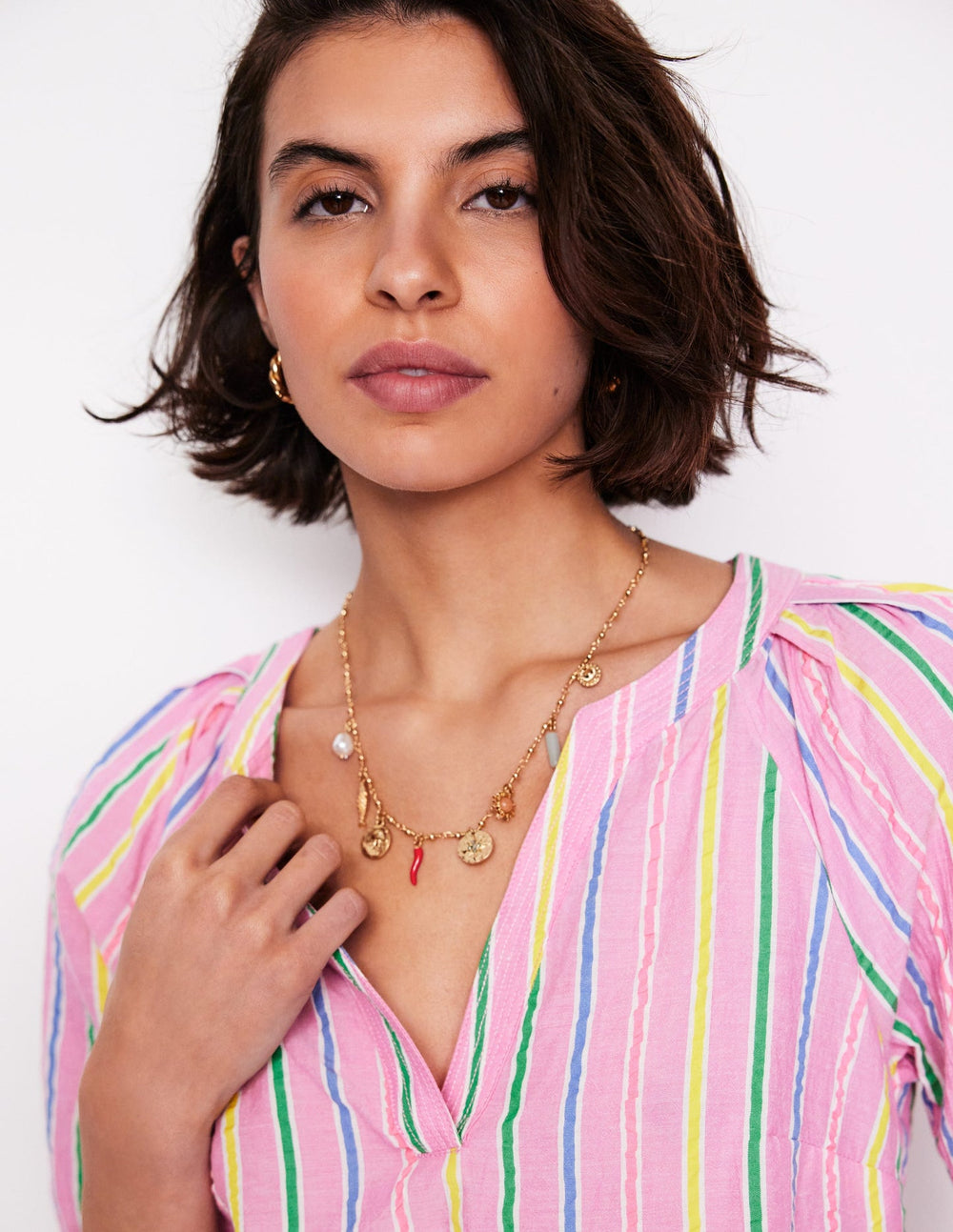 Boden Novelty Charm Necklace - Chilli