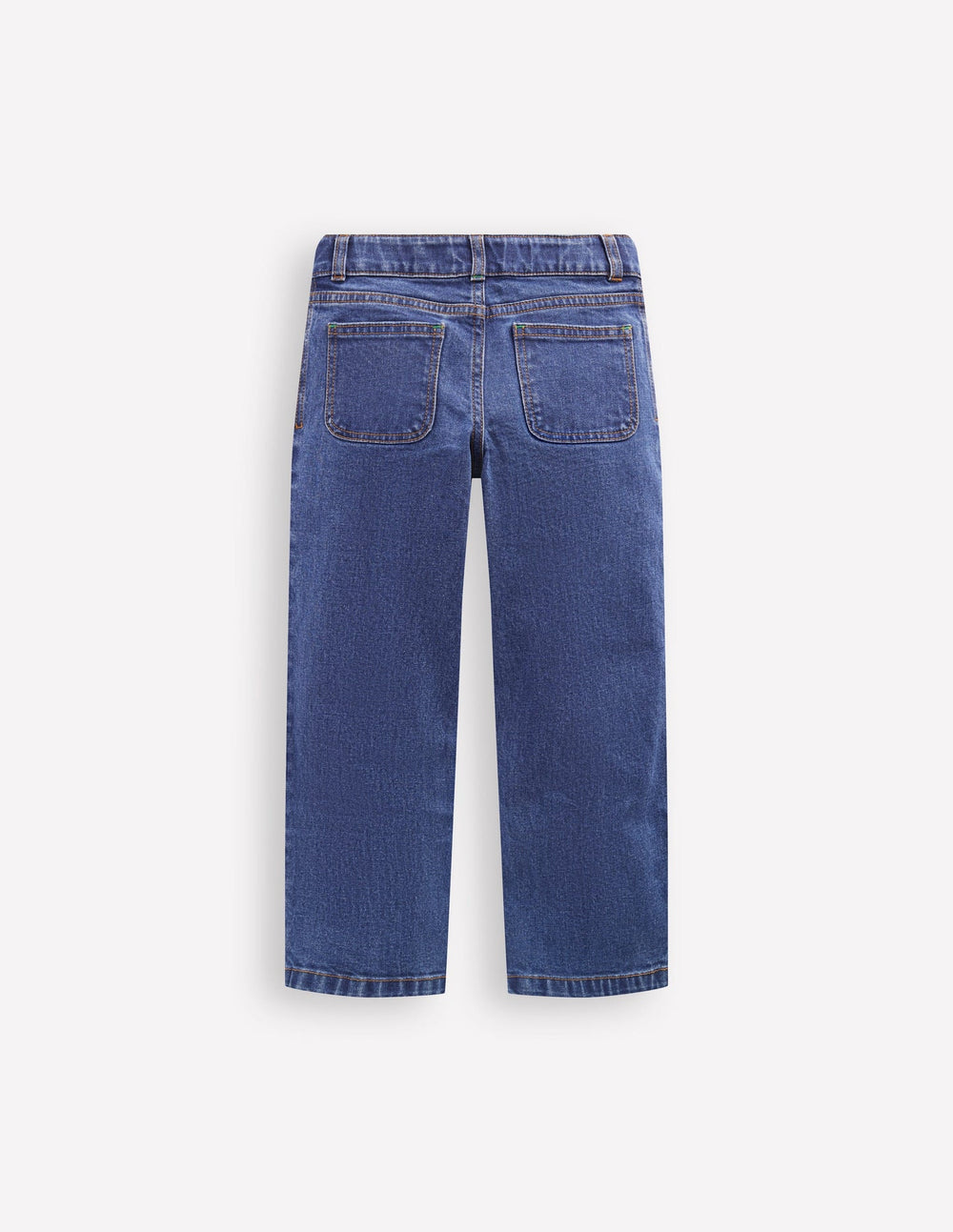 Boden Patch Pocket Pants - Midwash Denim