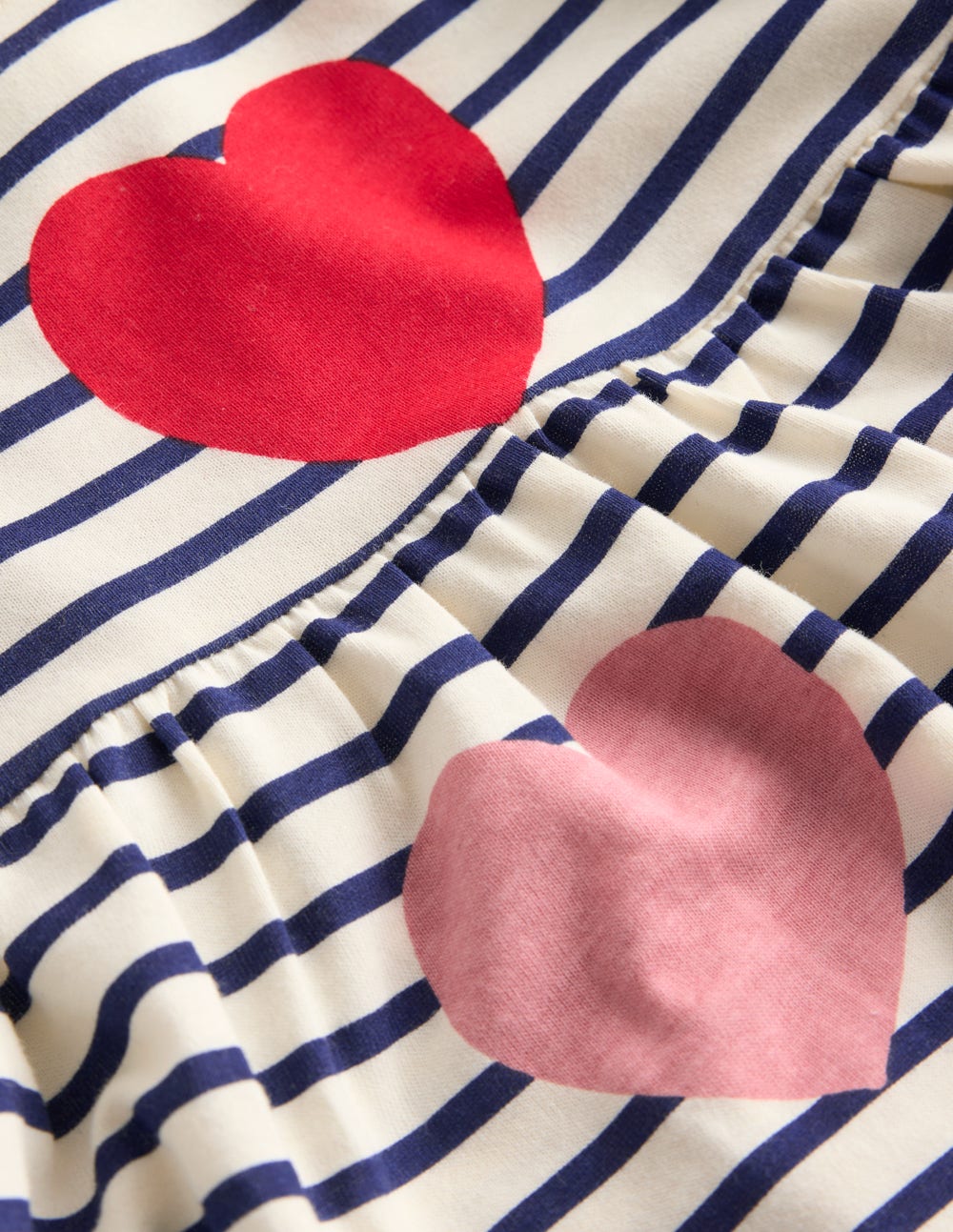 Boden Ariel Twirly Jersey Dress - Multi Heart Stripe