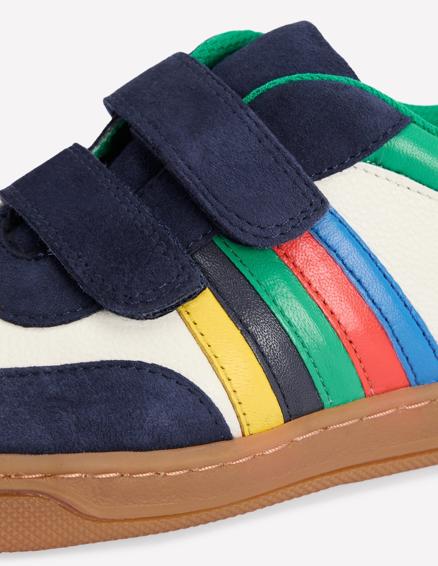 Boden Colourblock Sneakers - Soft Ivory Multi Stripe