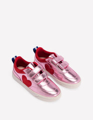 Boden Colourblock Sneakers - Metallic Pink Heart