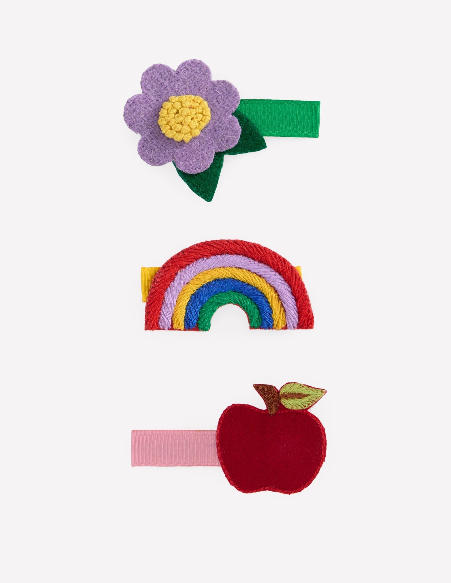 Boden 3 - pack Hair Clips - Back to School