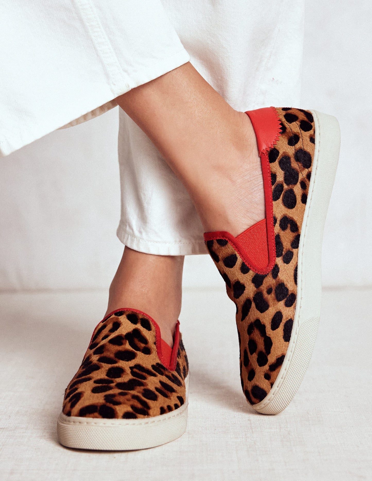 Boden Slip On Trainer - Leopard