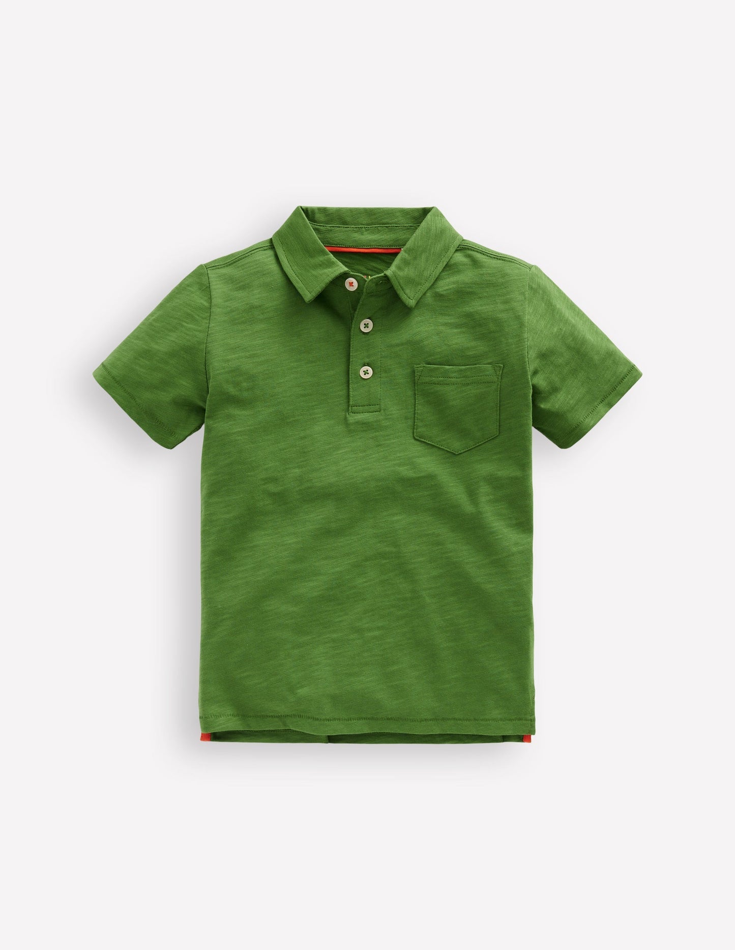 Boden Slub Polo Shirt - Broccoli Green