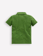 Boden Slub Polo Shirt - Broccoli Green