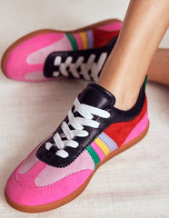 Boden Erin Retro Tennis Trainers - Multicolour