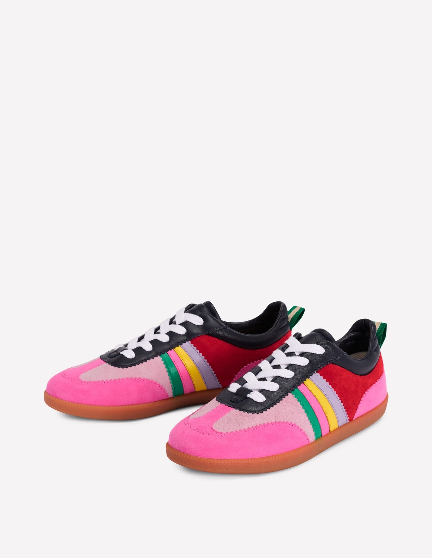 Boden Erin Retro Tennis Trainers - Multicolour