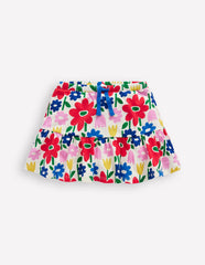 Boden Tiered Jersey Skort - Multi Pop Flower