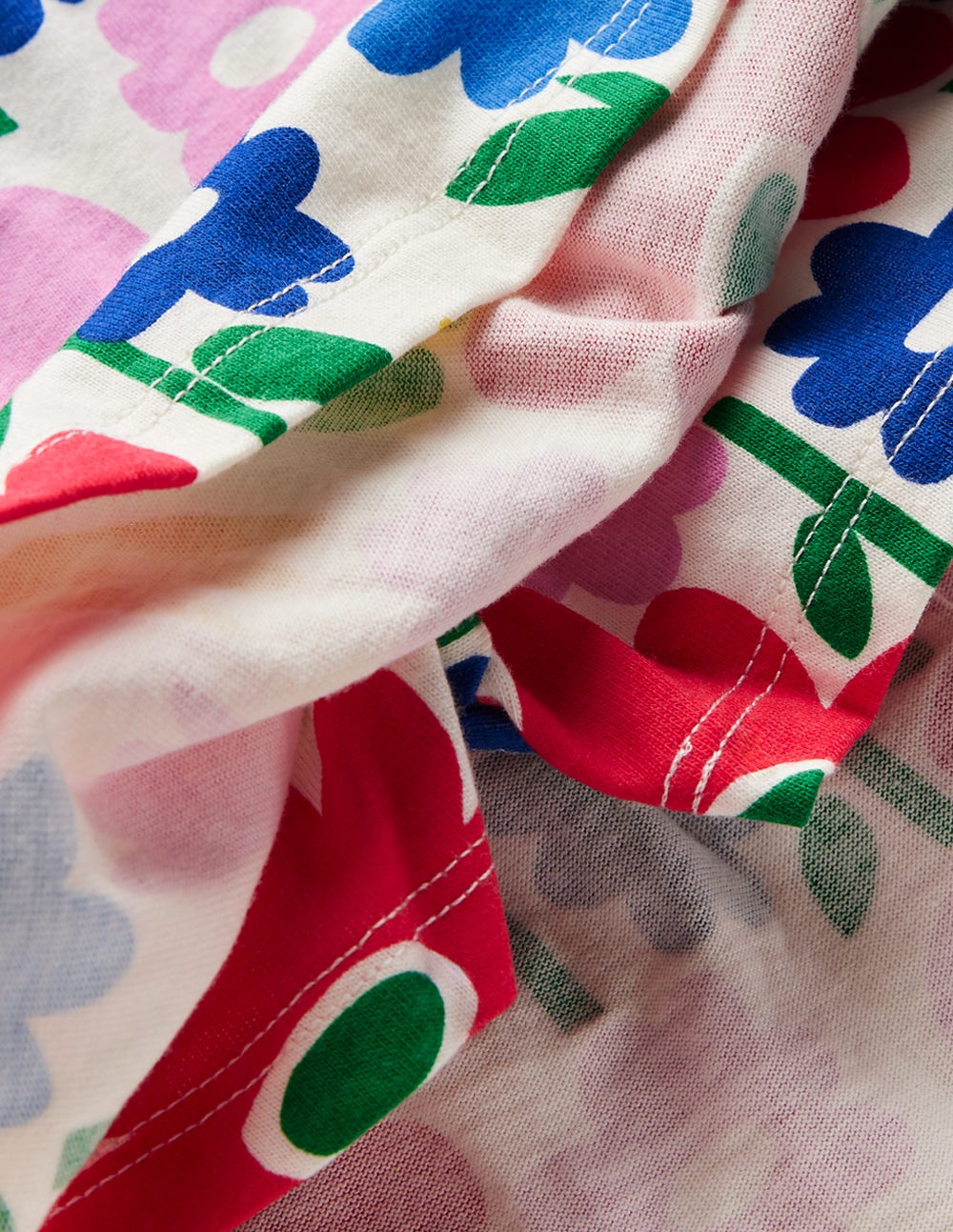 Boden Tiered Jersey Skort - Multi Pop Flower