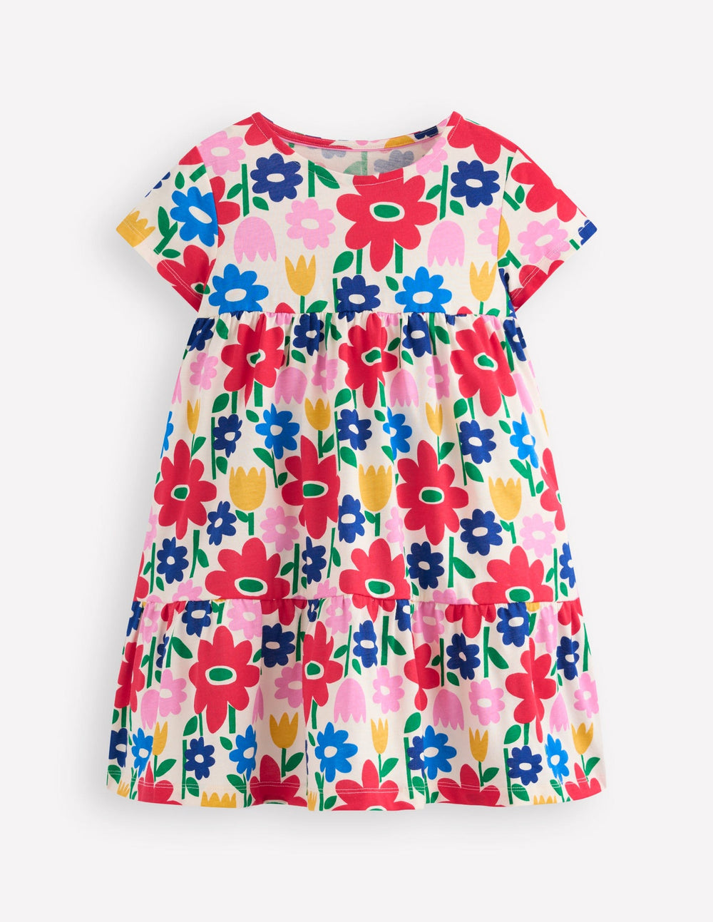 Boden Ariel Twirly Jersey Dress - Multi Pop Flower