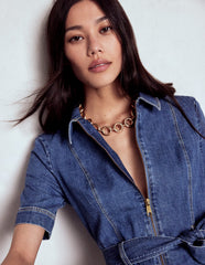Boden Twist Link Necklace - Gold