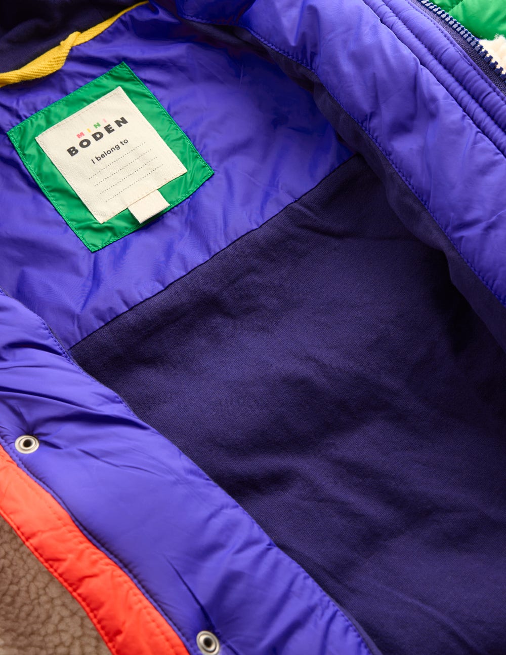 Boden Quilted Borg Jacket - Natural Borg
