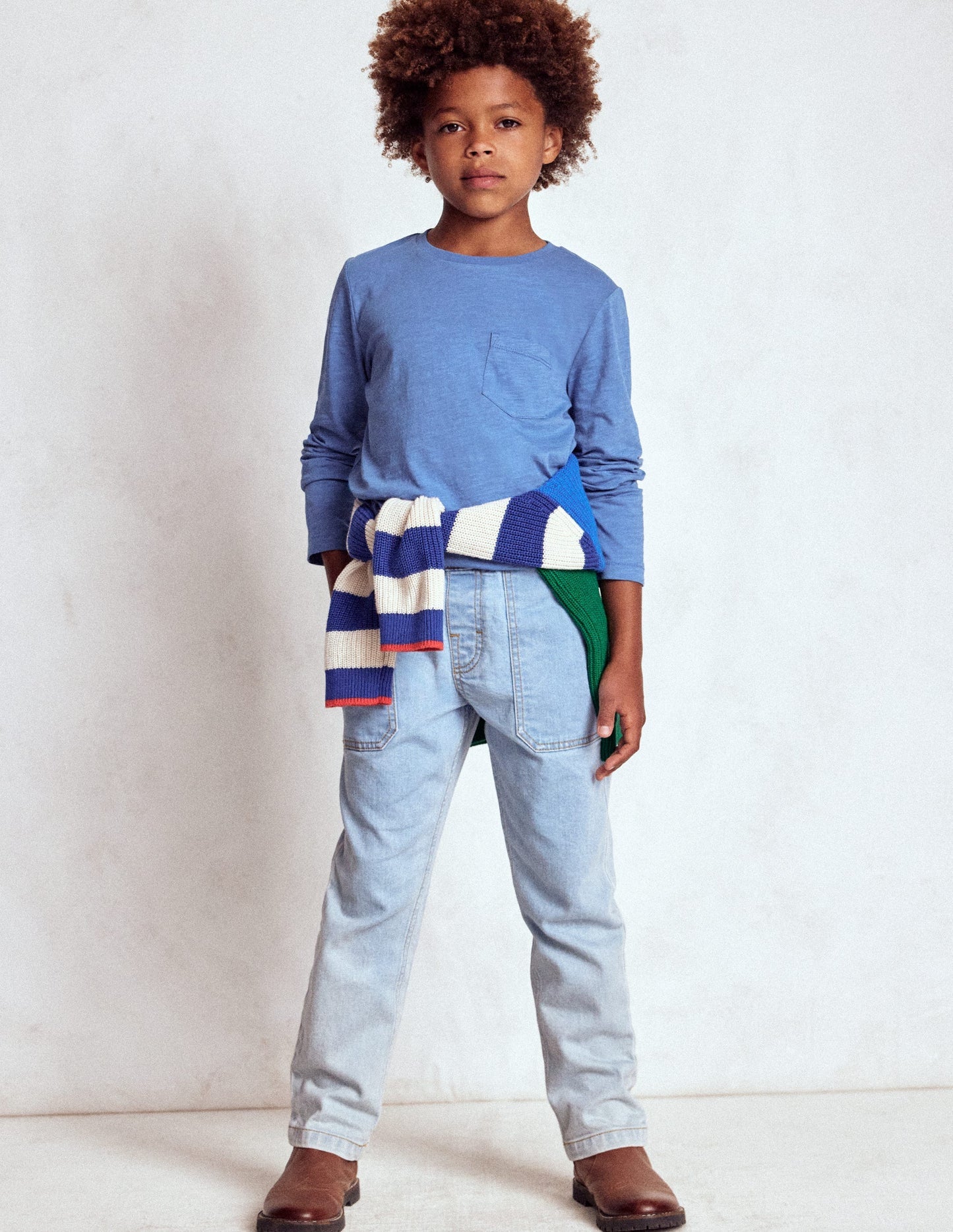Boden Everyday Long Sleeve T-shirt - Blue River