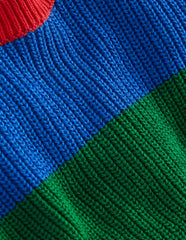 Boden Everyday Cotton Sweater - Kingfisher Blue/Rich Emerald