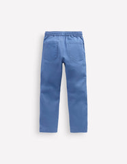 Boden Slim Pull On Trousers - Blue River