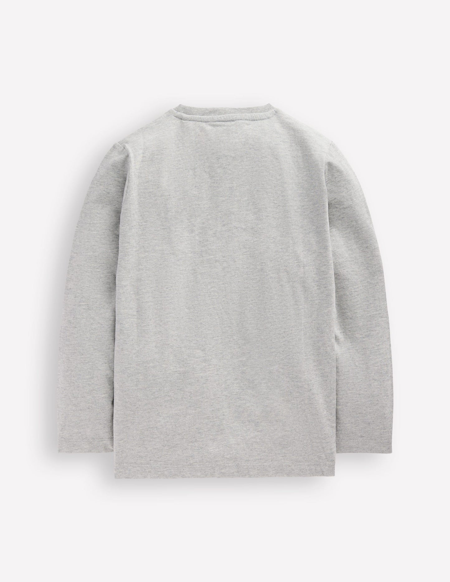Boden Long Sleeve Bouclé T-shirt - Grey Marl Tractor
