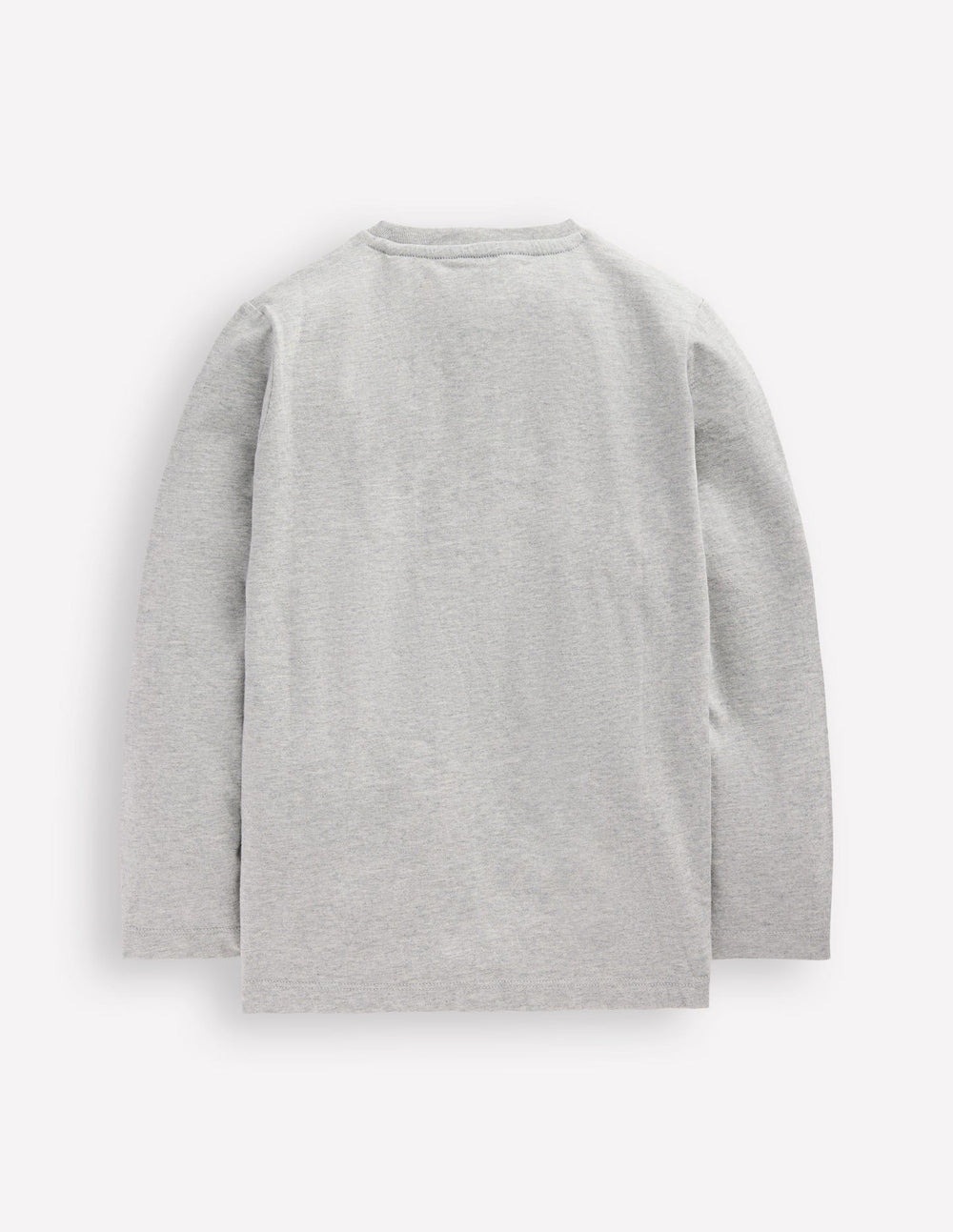 Boden Long Sleeve Bouclé T-shirt - Grey Marl Tractor