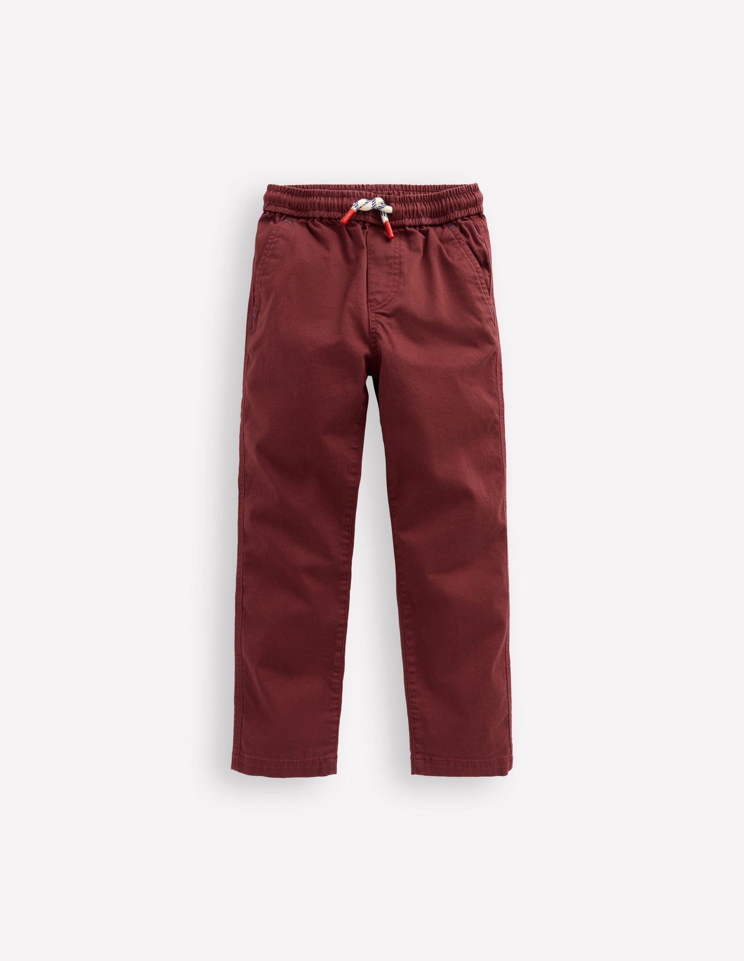 Boden Slim Pull On Trousers - Chestnut