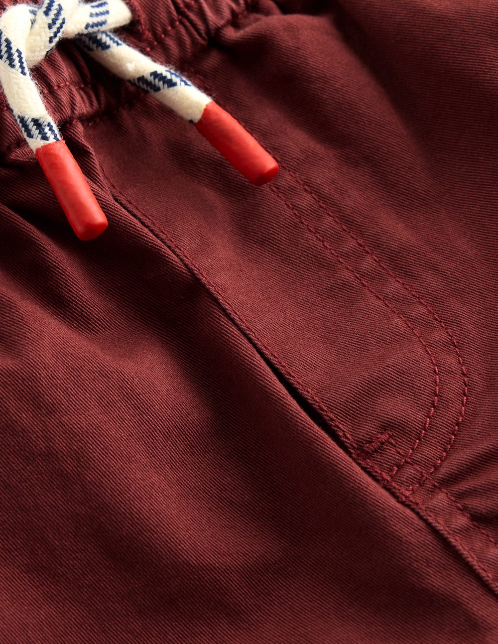 Boden Slim Pull On Trousers - Chestnut