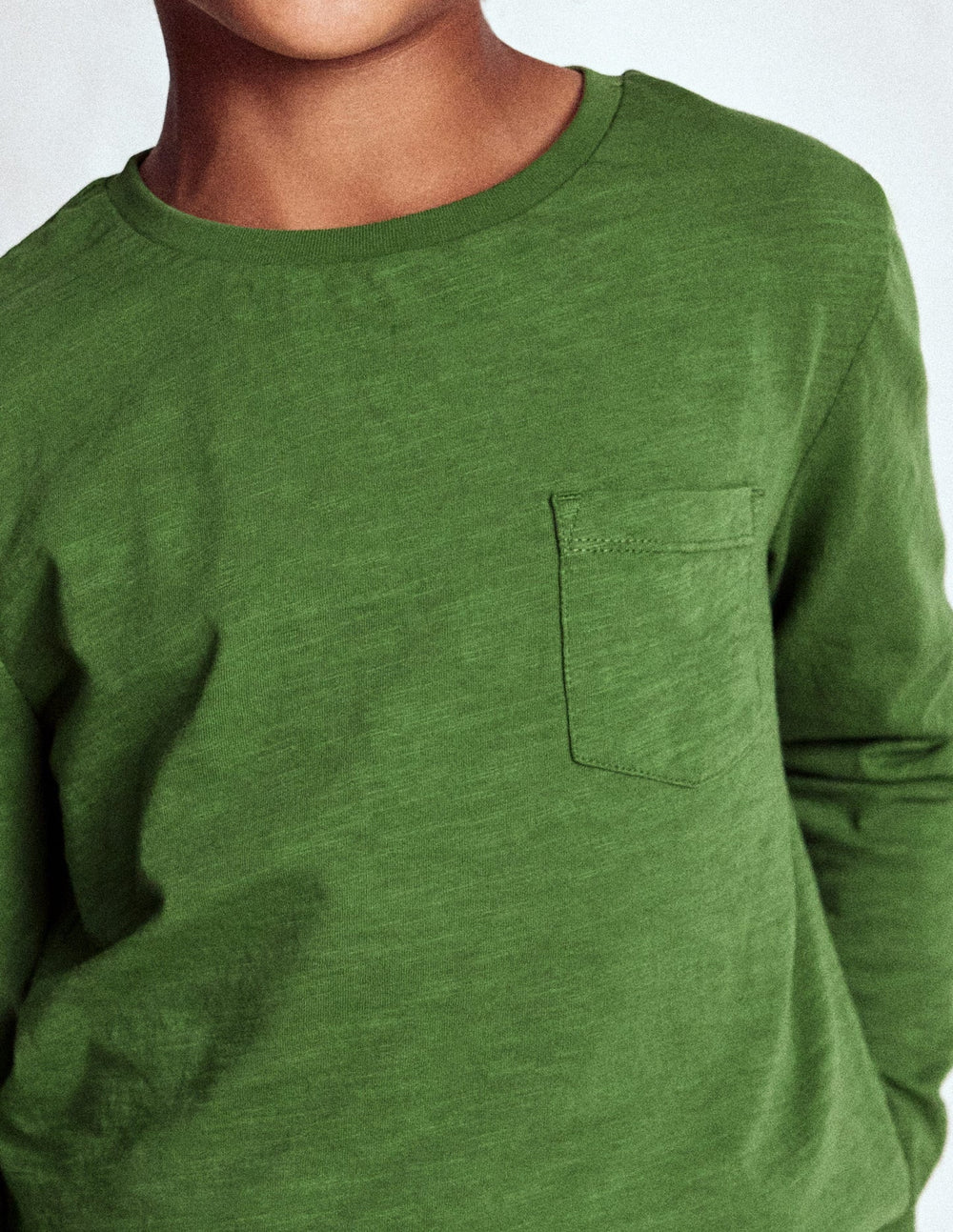 Boden Everyday Long Sleeve T-shirt - Broccoli Green