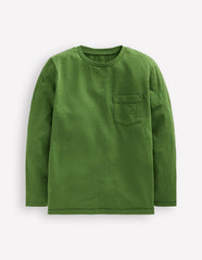 Boden Everyday Long Sleeve T-shirt - Broccoli Green