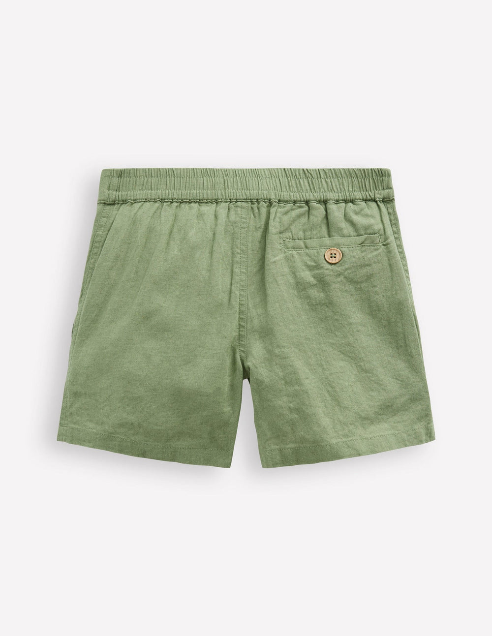 Boden Cotton Linen Shorts - Newt Green