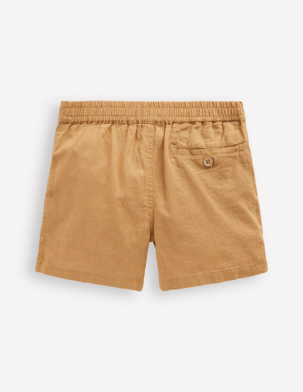 Boden Cotton Linen Shorts - Hazelnut Brown