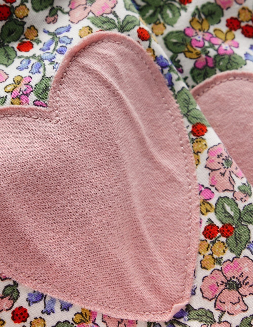Boden Appliqué Leggings - Soft Ivory Berry Floral
