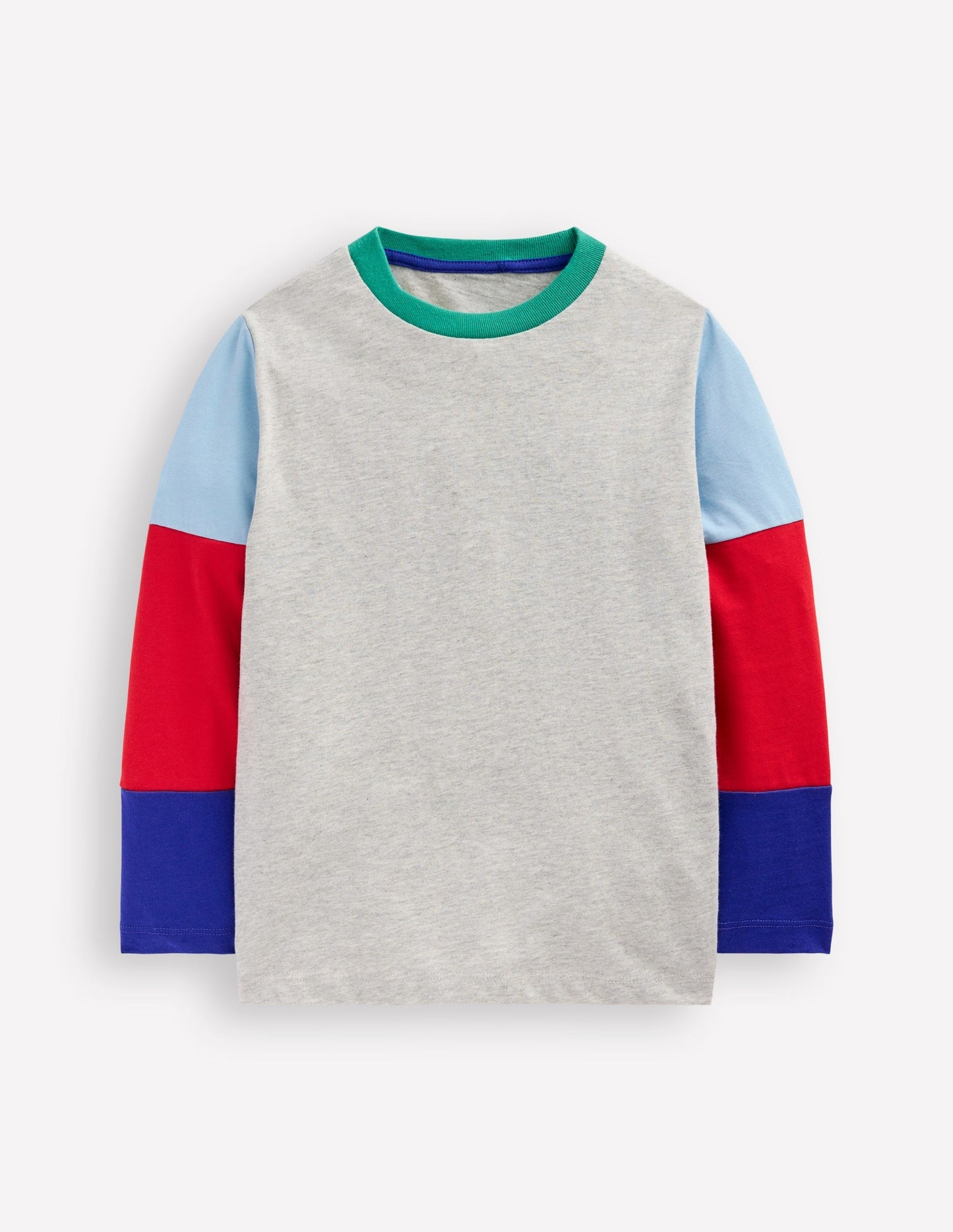Boden Long Sleeve Hotchpotch T-shirt - Grey