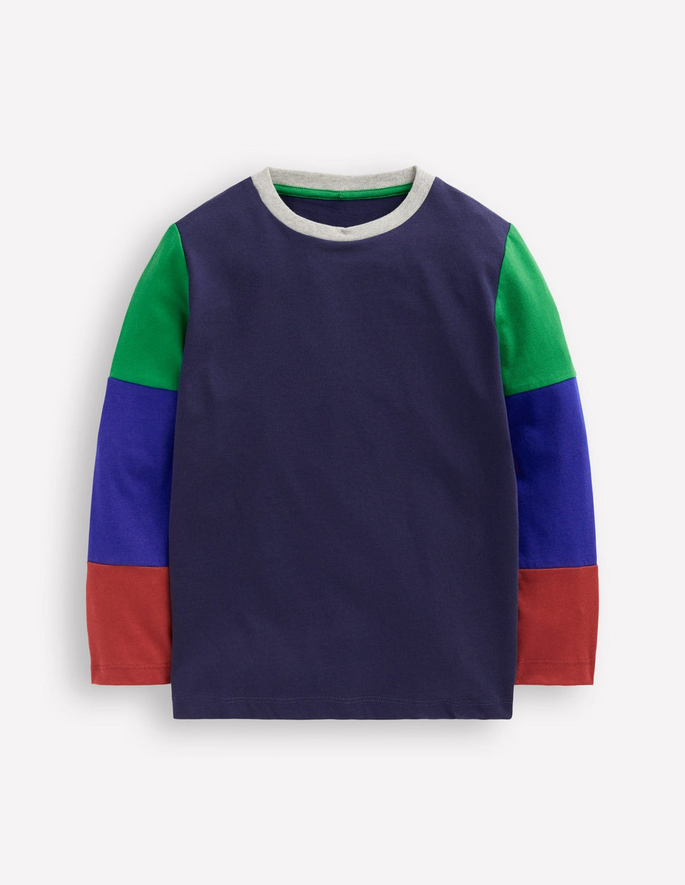 Boden Long Sleeve Hotchpotch T-shirt - College Navy