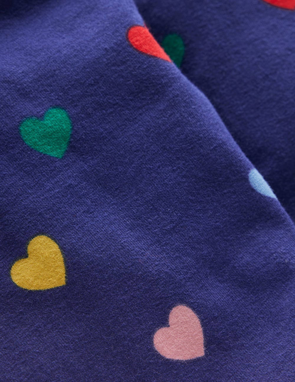 Boden Fun Leggings - Starboard Blue Multi Hearts