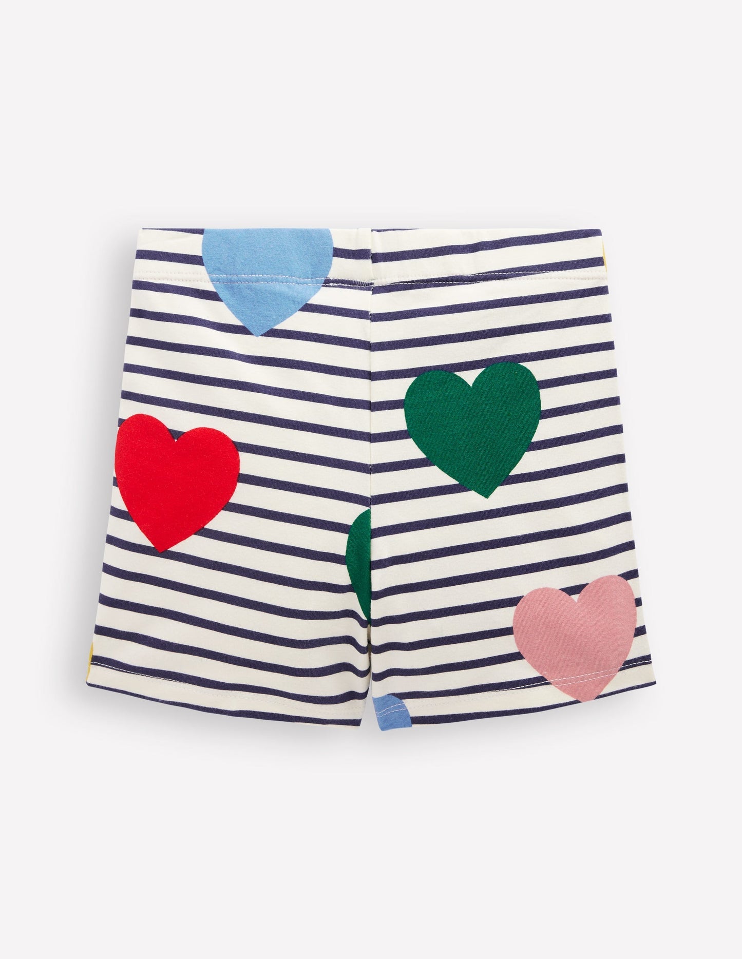 Boden Cartwheel Shorts - Multi Heart Stripe