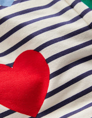 Boden Cartwheel Shorts - Multi Heart Stripe
