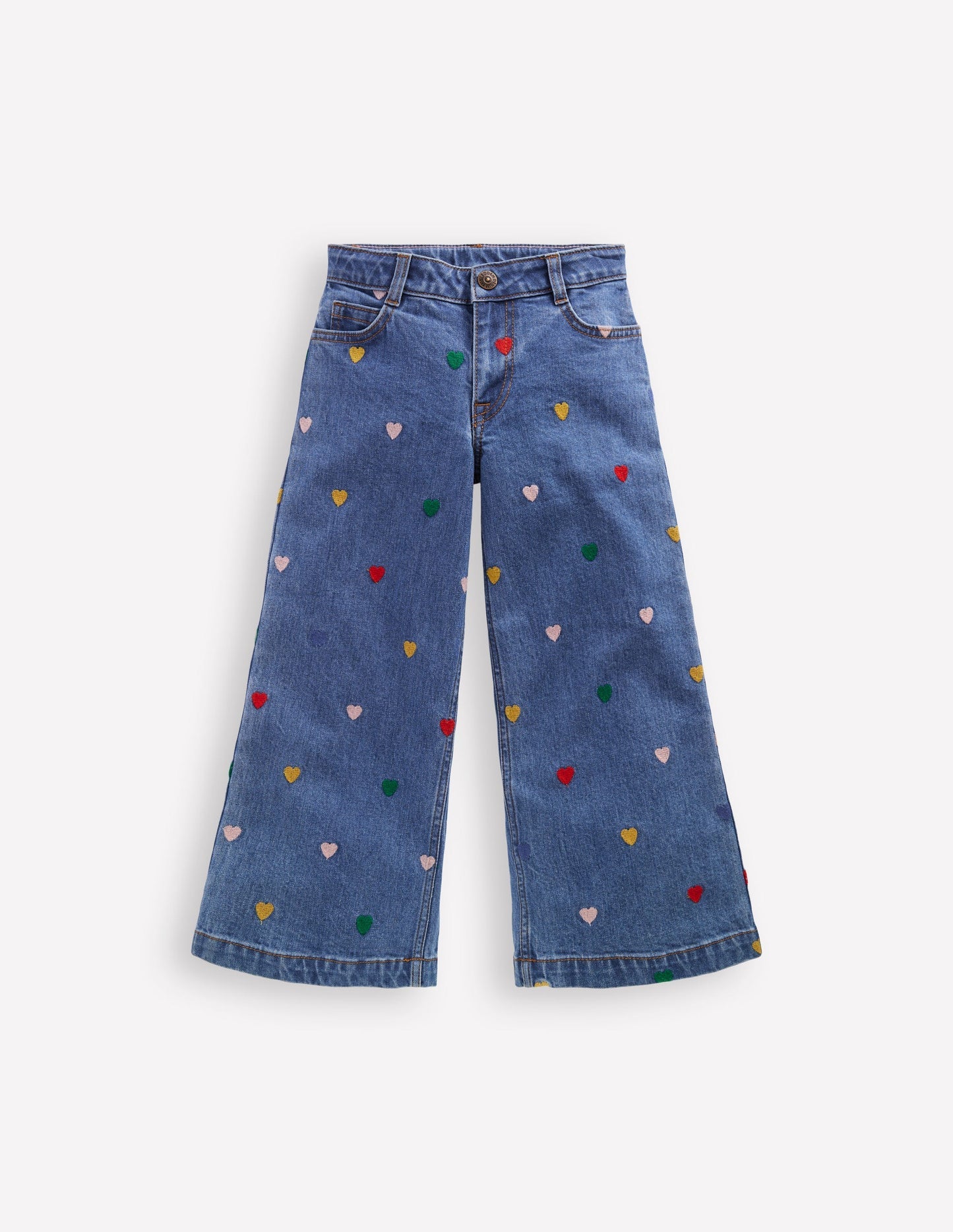 Boden Wide Leg Pants - Mid Vintage Denim Hearts