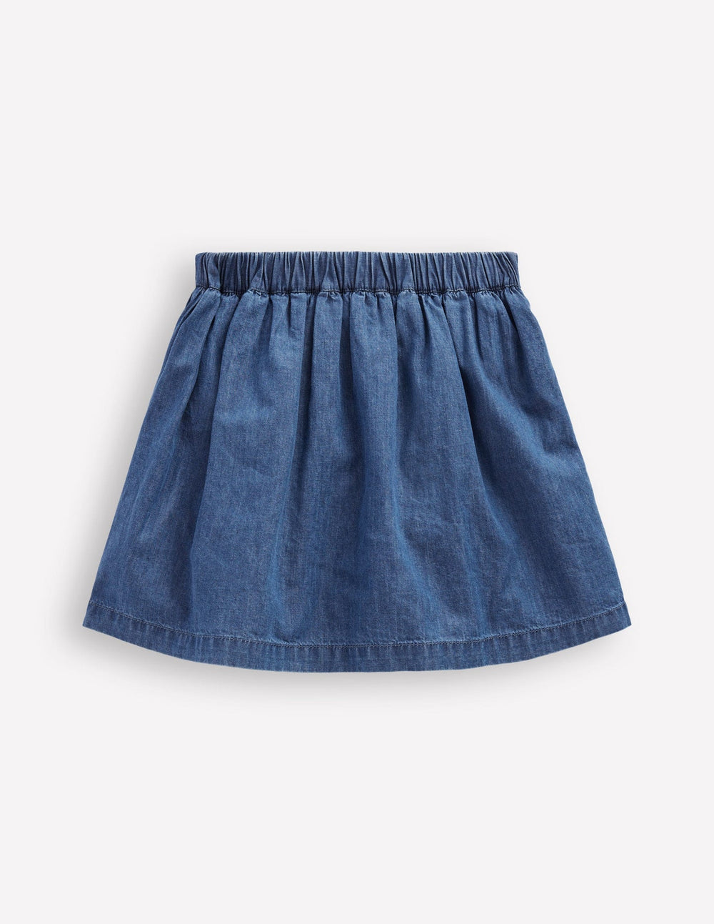 Boden Button - through Mini Skirt - Denim