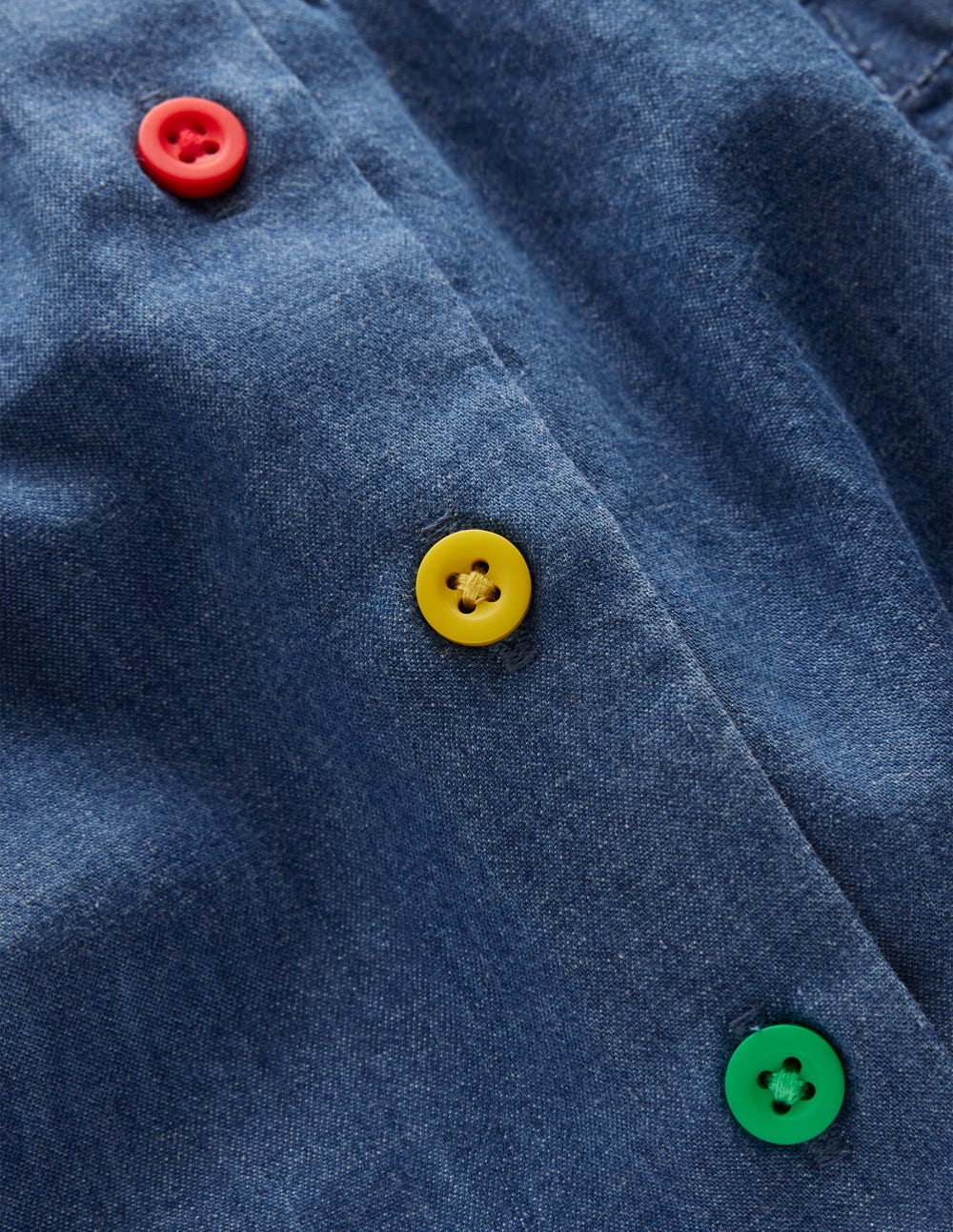 Boden Button - through Mini Skirt - Denim