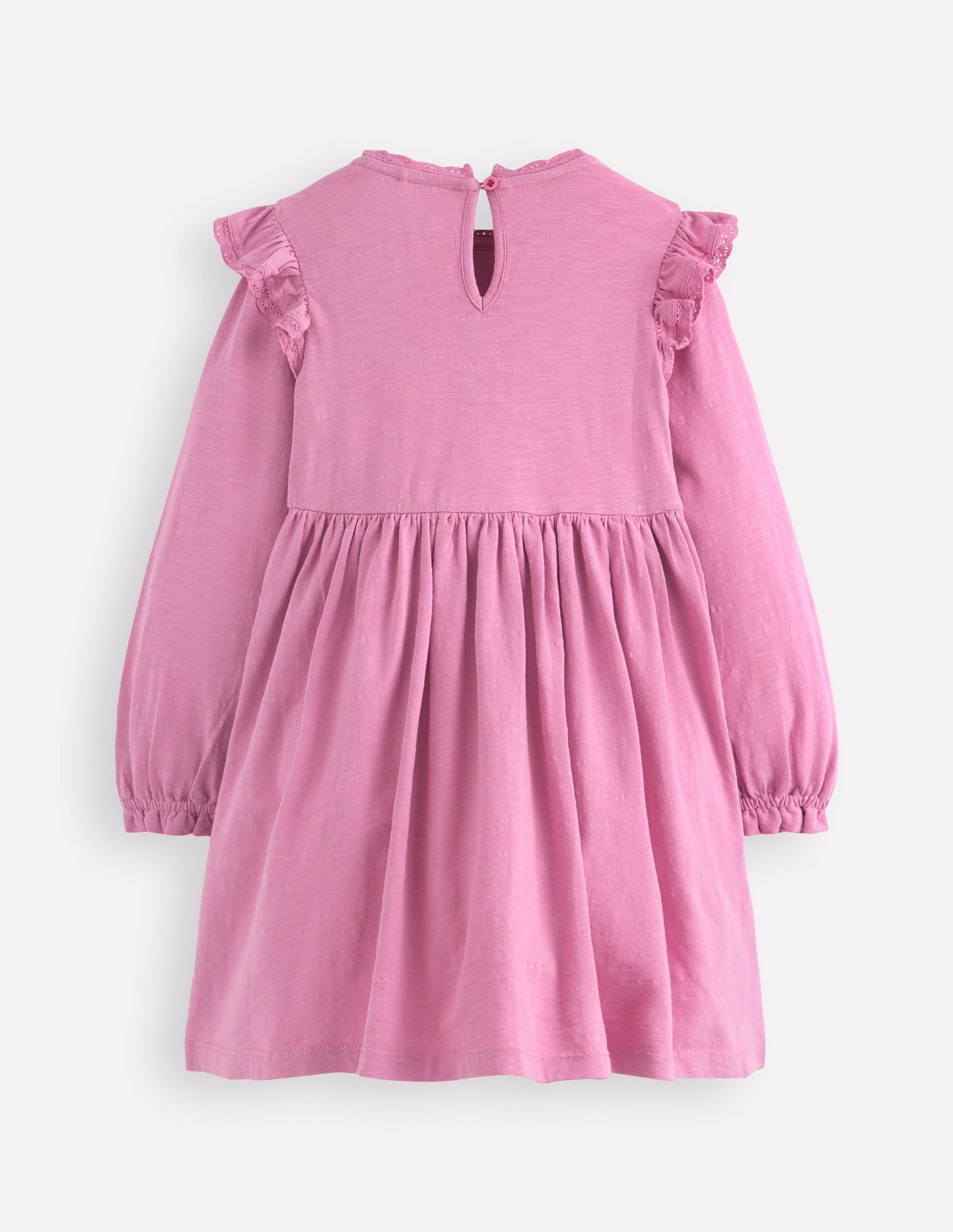 Boden Lace Trim Jersey Dress - Formica Pink