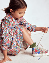Boden Posie Long Sleeve Jersey Dress - Rose Pink Flowerbed