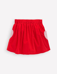 Boden Button - through Mini Skirt - Rockabilly Red Hearts