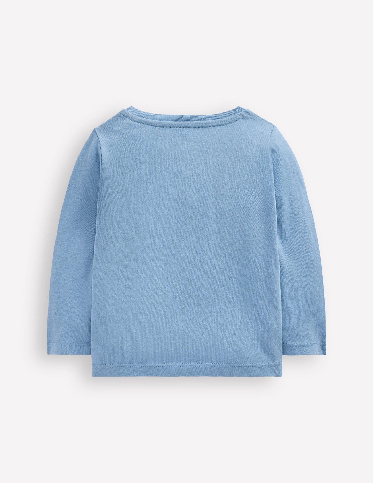 Boden Long Sleeve Applique T-shirt - Blue Rockets