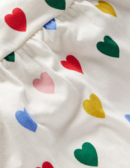 Boden Printed Jersey Dress - Rainbow Hearts