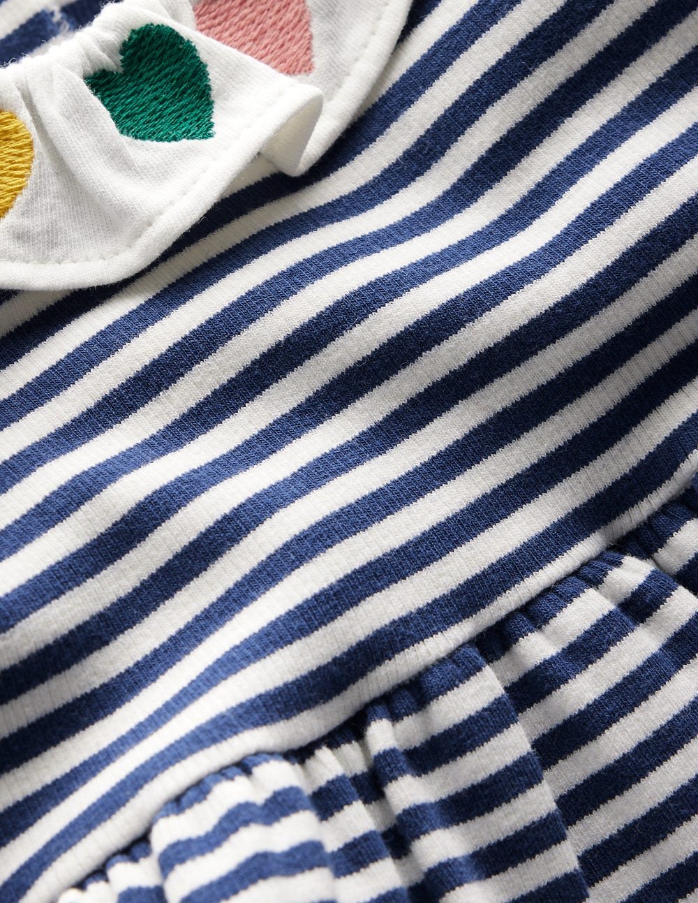 Boden Ribbed Jersey Dress - Starboard Blue Ivory Stripe