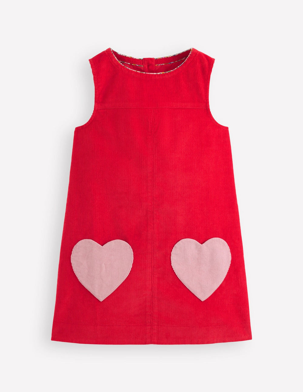 Boden Saffy Cord Pinafore Dress - Poppy Red