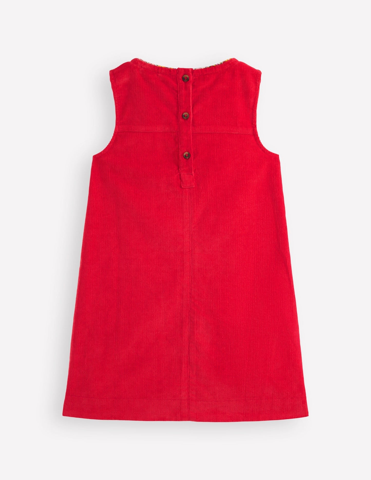 Boden Saffy Cord Pinafore Dress - Poppy Red