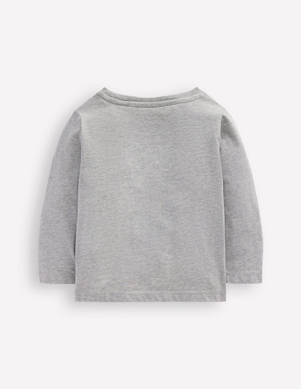 Boden Long Sleeve Applique T-shirt - Grey Marl Apples
